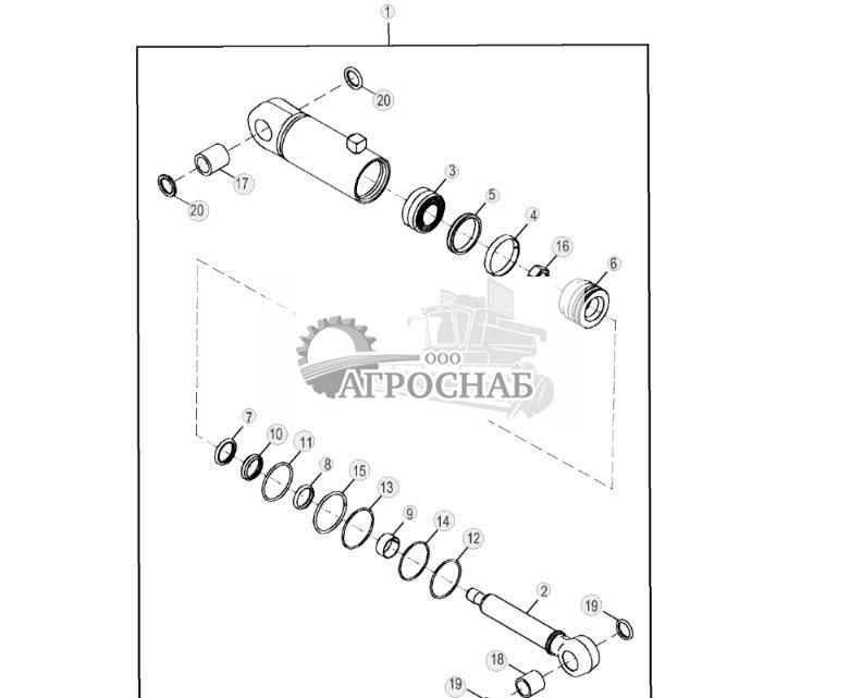 Компоненты, цилиндр наклона колес - ST880957 134.jpg